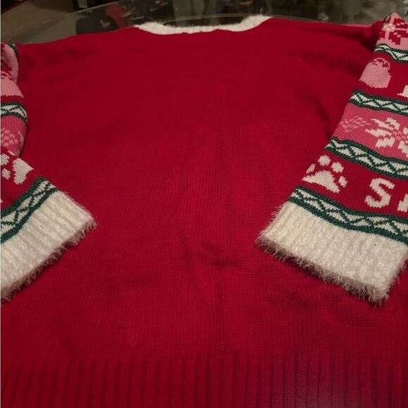 Santa’s Favorites ugly cat Christmas Sweater - Picture 4 of 4